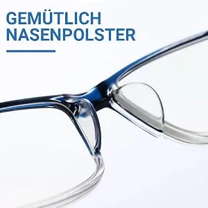 LUFF 4Pcs Anti-Blue Ray Reading Glasses Portable Ultralight Readers 2.75X Multicolor - bequeme Lesebrille