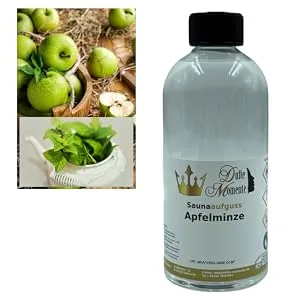 Small moments sauna infusion concentrate apple mint - 500ml in a PET bottle with drip closure and child locking - also for professional users apple mint 500ml - Apfelminze_500ml_PET