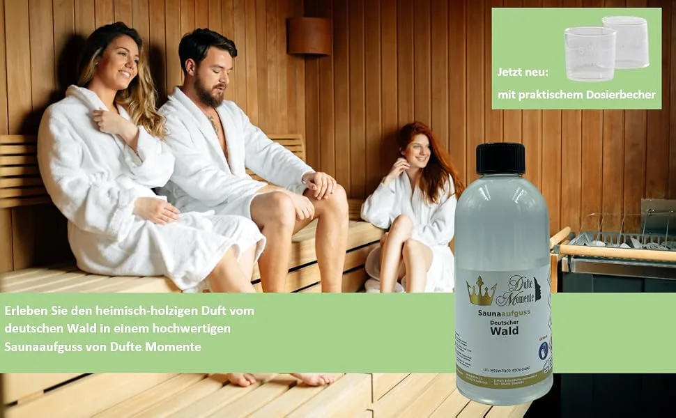Billing moments sauna infusion concentrate german forest - 500ml in a pet bottle with drip closure and child locking German forest 500ml - Deutscher Wald_500ml_Haupt_Becher