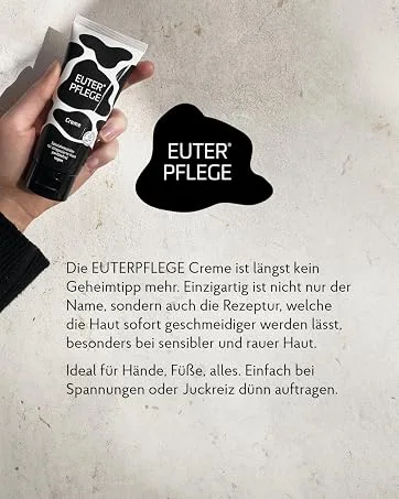 UDDER CARE "Light" 2x 200 ml hand cream light texture without perfume suitable for allergy sufferers for face and body 200 ml (pack of 2) - HAKA, EUTERPFLEGE, Creme