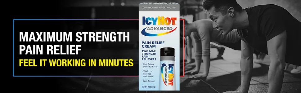 Icy Hot Advanced Pain Relief Cream, 2 oz - How long does Icy Hot Advanced cream last? 50% longer than regular Icy Hot.