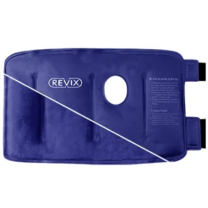 REVIX Wrist Ice Pack Wrap for Carpal Tunnel Relief, Reusable Gel Ice Packs for Hand Injuries, Cold Compress, Swelling, Sprains and Tendonitis (1 Pack), Navy - hand