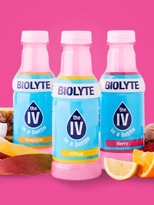 BIOLYTE Electrolyte Drink, Berry 12 pack | IV Liquid Bottle for Dehydration | Hydration Supplement Drink with B Vitamins | Amino Acid Energy Drinks | Keto-Friendly Natural Low Sugar - Biolyte, Electrolytes, Energy, Drink, Citrus, Berry, Fitness, Recovery, Nausea, Cramps, illness