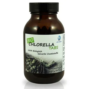 Life Solution - Bio Chlorella Tabs (pressed tablets) - approx. 750 pieces of 400mg - chlorella tabs 300g