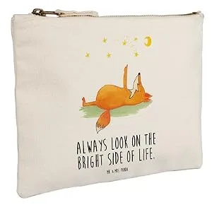 Mr. & Mrs. Panda Size M make -up pocket fox stars - gift pencil cosmetic bag cosmetic bag relaxed saying beautiful foxes white m - Image
