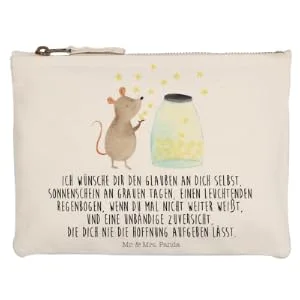 Mr. & Mrs. Panda Size M make -up bag Mouse stars - gift good mood pregnancy hope case cosmetic bag cosmetics animals white M - Image