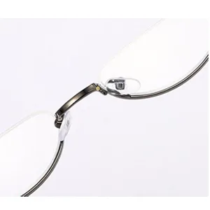 REAVEE 3-Pack Retro Designer Alloy Half Moon Reading Glasses Women Men Half Frame Spring Hinge Stylish Slim Reader with Pouch,Black,Grey and Silver,1.75 Black Grey Silver 1.75 x - frame