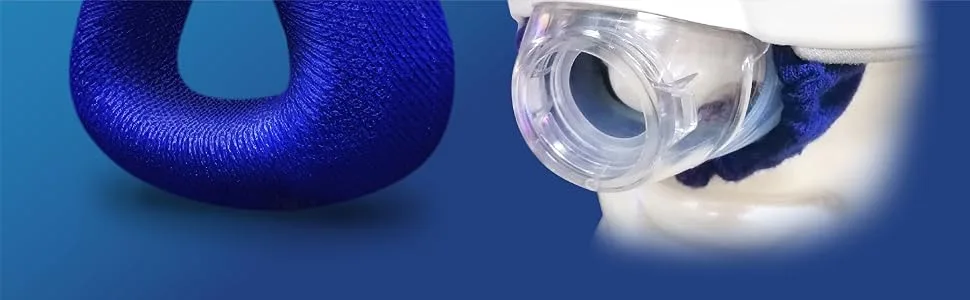 resplabs CPAP Mask Liners - Universally Compatible with Most Nasal Masks, Multi-fit - Reusable, Washable Cushion Covers - 4 Liner Pack Universal - 4 Pack - product information 5