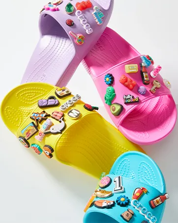 Jibbitz Shoe Charms Pack of 10 | Customize your Crocs with Jibbitz Girl Power - Crocs, Crocs Sandal, Jibbitz