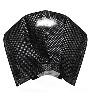 Black Disposable Face Masks 4 Layers Protection 50Pcs, Breathable Dust Mask Mouth Covers for Adult - product information 4