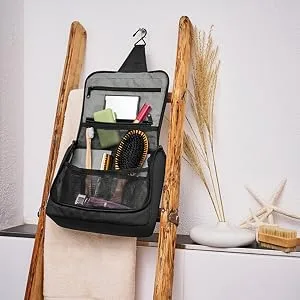 reisenthel toiletbag XL Twist Coffee - practical toiletry bag with hook water-repellent material - 5_pic