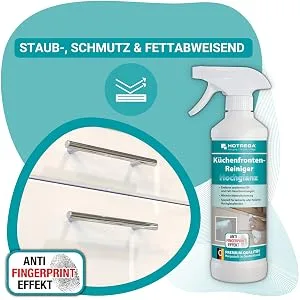 HOTREGA kitchen front cleaner high gloss 500ml - kitchen cleaning kitchen cleaner intensive cleaner front cleaner (3x 500ml) - Küchenfronten-Reiniger hochglanz, Küchenreiniger, Anti-Fingerprint-Effek, schmutzabweisen