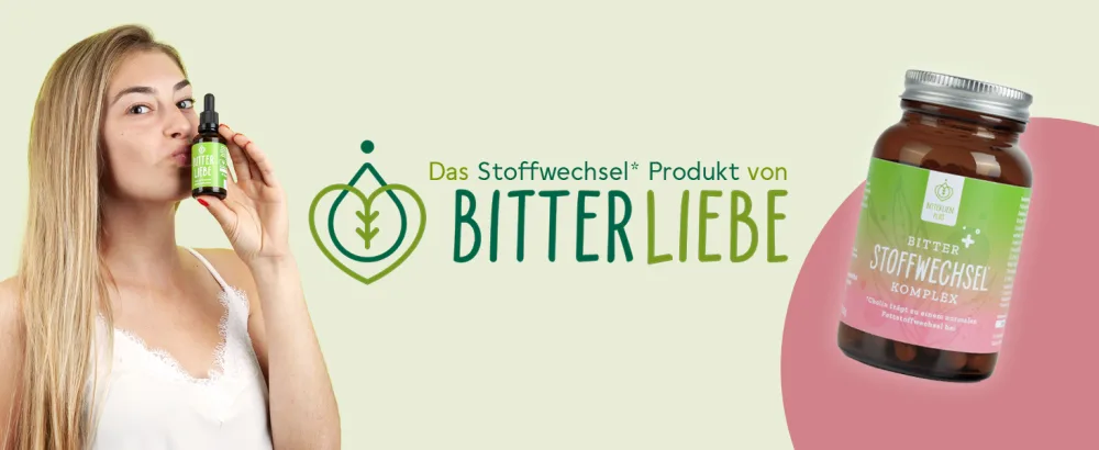 Bitter love Bitter metabolism* complex - metabolism* tablets with bitter substances 90 pieces - with choline and zinc for fat metabolism - Stoffwechsel Premium Plus 1