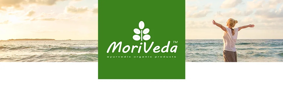 MORIVEDA well -being product package |Triphala tablets Moringa capsules Ashwagandha capsules |Vitamins minerals antioxidants Withhanolide secondary plant substances |Vegan - Banner
