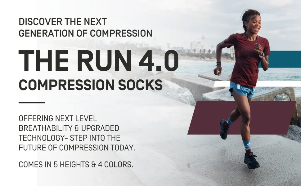 CEP Women’s Athletic Compression Run Sleeves - Calf Sleeves for Performance 3 4.0 - Rose - product information 2