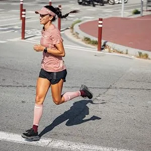 CEP Women’s Athletic Compression Run Sleeves - Calf Sleeves for Performance 3 4.0 - Rose - product information 5