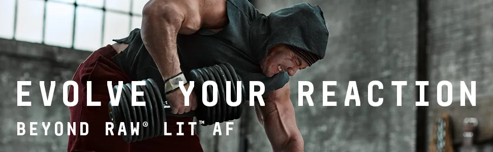 Beyond Raw LIT AF | Advanced Formula Clinical Strength Pre-Workout Powder | Contains Caffeine, L-Citruline, and Nitrosigine | Sweet & Tart | 20 Servings - Evolve your reaction Beyond Raw LIT AF