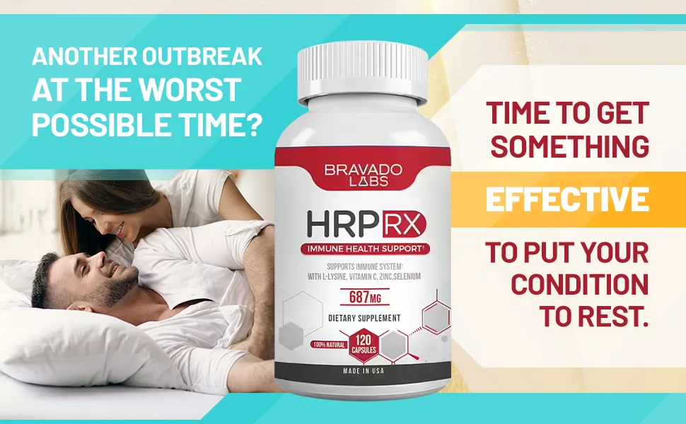Bravado Labs Premium Herpees Supplement - Outbreak Support with Super Lysine - Immune Support Medicine Supplement for Adults (120 Capsules) - product information 2