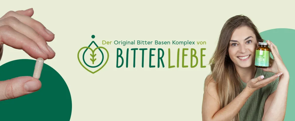 Bitterliebe plus bitter bases complex-base tablets 360 pieces with zinc for an acid-base balance I vegan acidity tablets i base preparation - Basen Komplex Premium 1