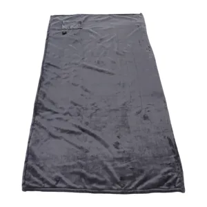 Electric Heated Blanket Small 5V Fast Heating Thickening Flannel USB Electric Blanket (160 * 80cm) Gray 160*80cm - 2019220021713-2