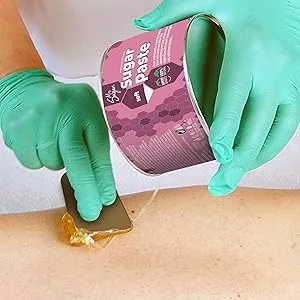 Set of 3 Sugaring Paste Mrs. Sugar 3x Spatulas Sugar Paste Hair Removal 550g each Soft Medium Strong with 3 Spatulas (Mix of 3) - Flicking System mit Spatel Entnahme der Zuckerpaste erfolgreiches Auftragen und Entfernen