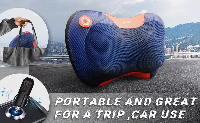 Marvel-Rotai Massage pillow with heat function neck massage device with a key to starting start for the neck for the office at home creative gift - Nacken Schulter Rücken