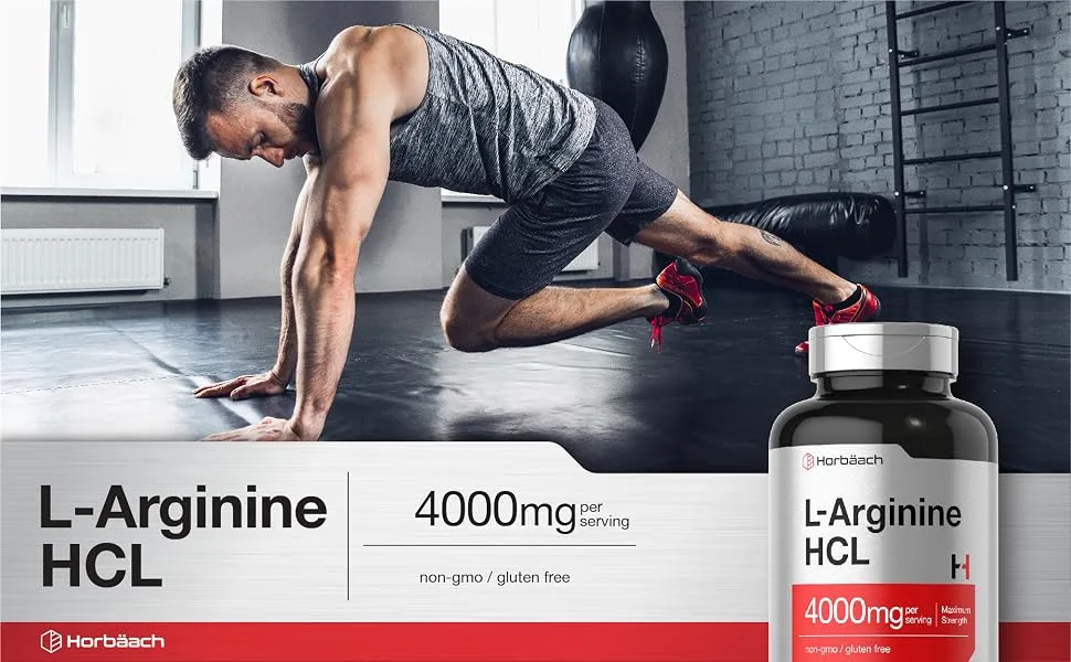 L Arginine 4000 mg | 120 Caplets | Maximum Strength Nitric Oxide Precursor | Vegetarian, Non-GMO, Gluten Free Supplement | by Horbaach - product information 6