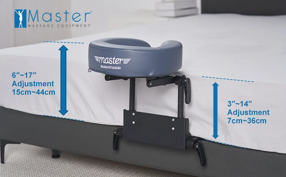 Master Massage Headrest with Frame Attachment for Head Support Accessory for Mattress Royal Blue - Massageliege, Massagebank, Tragbar, Mobile Massagestuhl, Ultraleicht
