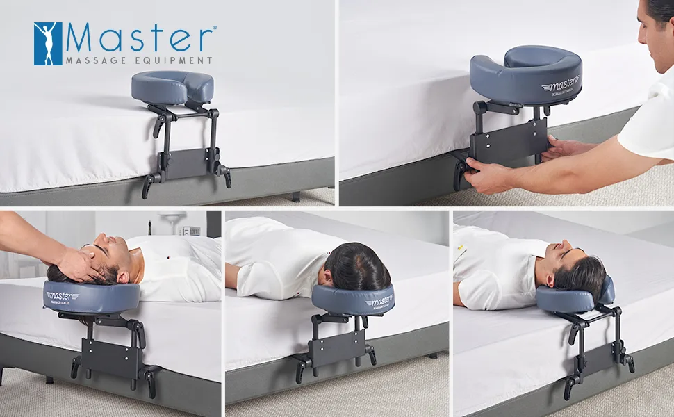 Master Massage Headrest with Frame Attachment for Head Support Accessory for Mattress Royal Blue - Massageliege, Massagebank, Tragbar, Mobile Massagestuhl, Ultraleicht
