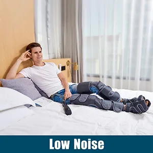 Leg Massager with Air Compression for Circulation & Muscles Relaxation, 2 Heat Levels Function, Feet Calf Thigh Massage Sequential Massager Device with Handheld Controller, 4 Modes 4 Intensities - Leg air compression massager