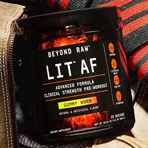 Beyond Raw LIT AF | Advanced Formula Clinical Strength Pre-Workout Powder | Contains Caffeine, L-Citruline, and Nitrosigine | ICY Fireworks | 20 Servings - Beyond Raw LIT AF Product