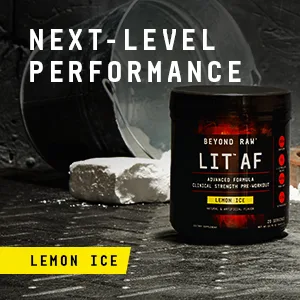 Beyond Raw LIT AF | Advanced Formula Clinical Strength Pre-Workout Powder | Contains Caffeine, L-Citruline, and Nitrosigine | ICY Fireworks | 20 Servings - Next-level performance