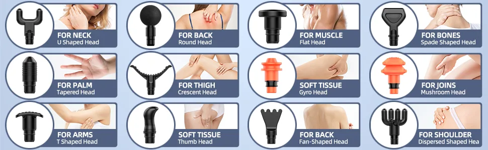 Massage Gun Deep Tissue Percussion Massager for Athletes, Recovery and Pain Relief, Upgrade Silence Handheld Relaxation Electric Massager(Black) R-black - massage gun