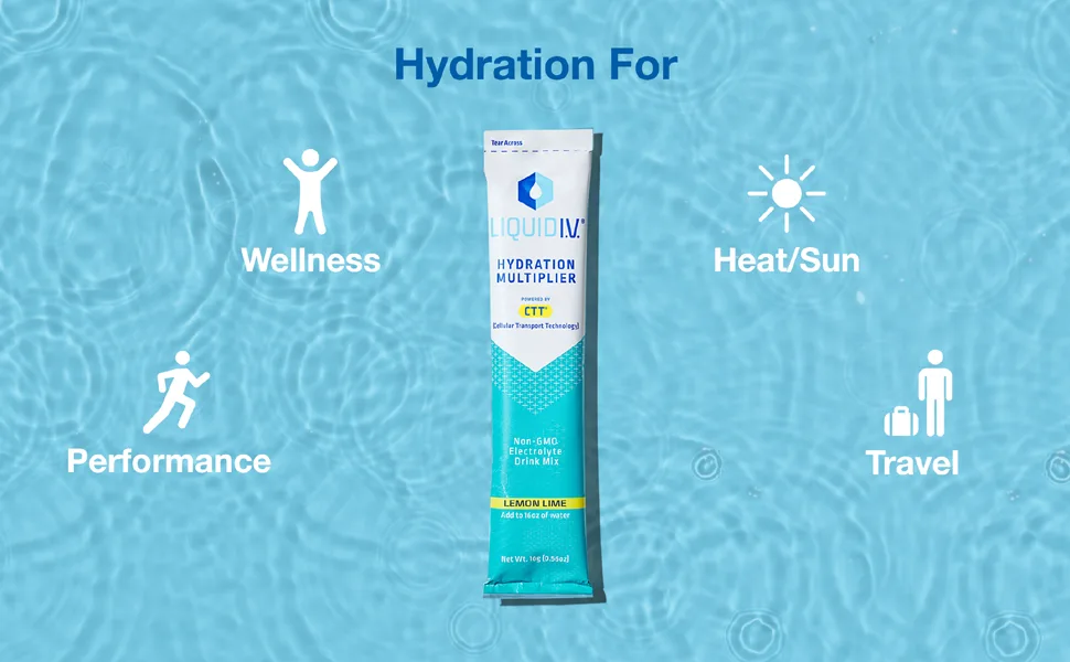 Liquid I.V. Hydration Multiplier - Hydration Hero Bundle - Passion Fruit, Lemon Lime, & Acai Berry - Hydration Powder Packets | Electrolyte Drink Mix | Easy Open Single-Serving Stick | Non-GMO - Liquid I.V. Hydration Multiplier - Hydration Powder Packets | Electrolyte Drink Mix