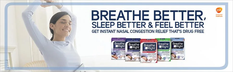 Breathe Right Extra Strength Drug-Free Nasal Strips for Nasal Congestion Relief, 72 Count - product information 1