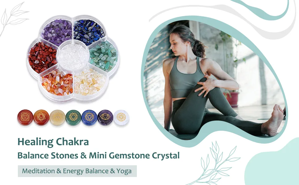 7 Chakra Healing Crystals Set | Reiki Gemstones for Meditation ...