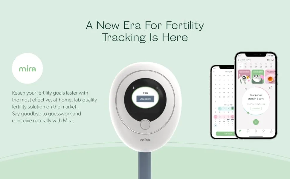 Mira Fertility Plus Analyzer Replacement E3G + LH Test Wands, 20 Ovulation Tests ESTROGEN + LH 20 Count (Pack of 1) - 1 Mira Header 1_2022