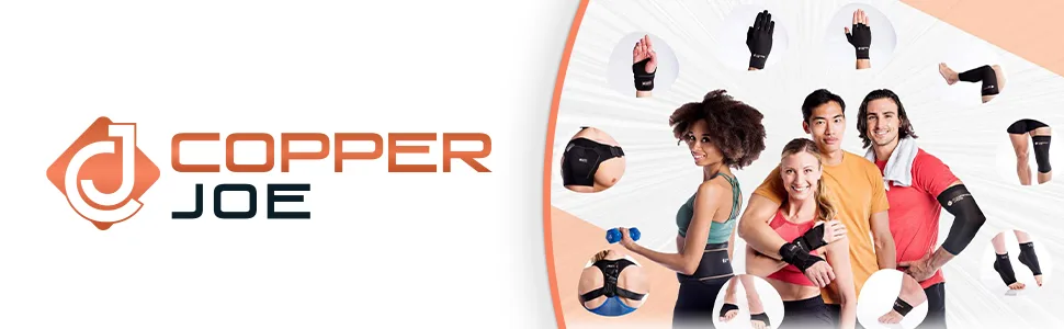 Copper Joe Ultimate Copper Infused Arch Support Sleeves - Foot Brace, Arch Support Sleeve, Foot Arch Support, Copper Arch Support, Compression Arch Support (1 Pair, Small/Medium) Small/Medium (1 Pair) - product information 3