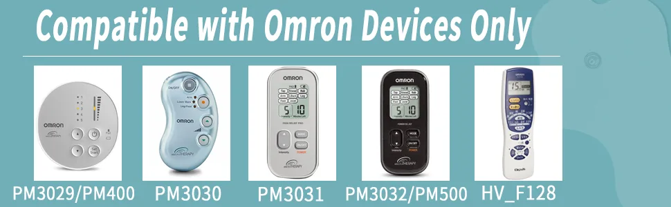 Durable Compatible with Omron Tens Unit Replacement Pads 3Pairs(6PCS)Electrotherapy Pads for Pain Relief Reusable Pads Brand: HEDIGON - Compatible with Omron tens units models: PM400 PM500 PM3030 PM3029 PM3031 PM3032 HV_F128 etc.