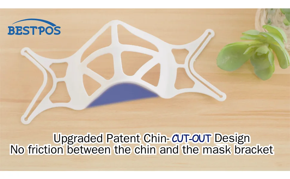 Upgraded 3D Silicone Face Mask Bracket with Earloops,Breathe Cup Turtle Shape,Cool Insert for More Breathing Room,Inner Support Frame,Breathable Spacer Keep Fabric Off,Lipstick Protector(Black,5PCS) 5PCS Black - upgraded patent chin-cut-out design