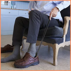 7 In 1 Hip Knee Back Replacement Recovery Kit With 32" Grabber Reacher Tool, Slick Sock Aid, Sturdy Long Shoe Horn & Dressing Stick, Leg Lifter, Bath Sponge, Storage Bag - product information 5