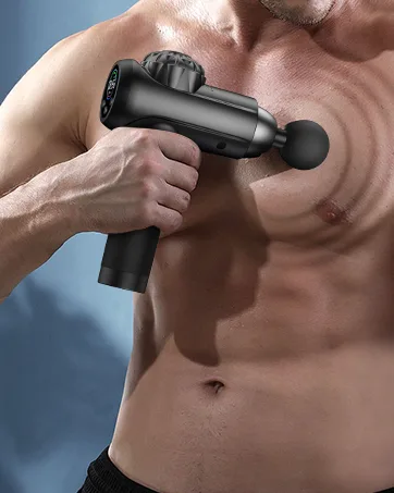 Massage Gun Deep Tissue, Upgrade Percussion Massager Gun for Athletes Handheld Muscle Massage Gun (Black) - massagers