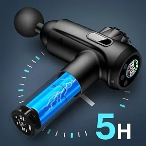 Massage Gun Deep Tissue, Upgrade Percussion Massager Gun for Athletes Handheld Muscle Massage Gun (Black) - Percussion Muscle Massage Gun