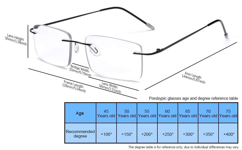 Photochromic Progressive Multifocal Computer Reading Glasses Anti UV Sun Readers 2.0 X - High Quality Material