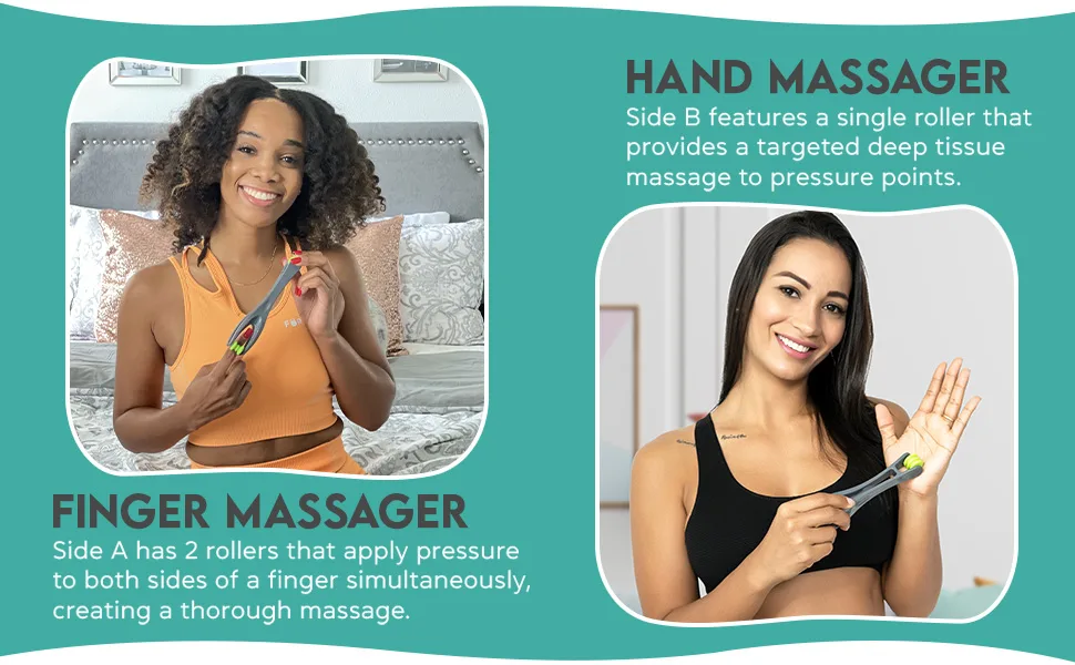 COZLOW HandPro Finger Massager Dual-Sided Therapy Tool | Arthritis Tools for Hands | Hand Roller for Arthritis, Blood Circulation, Stress Relief, and Pain Relief - HandPro Finger Massager Section 4