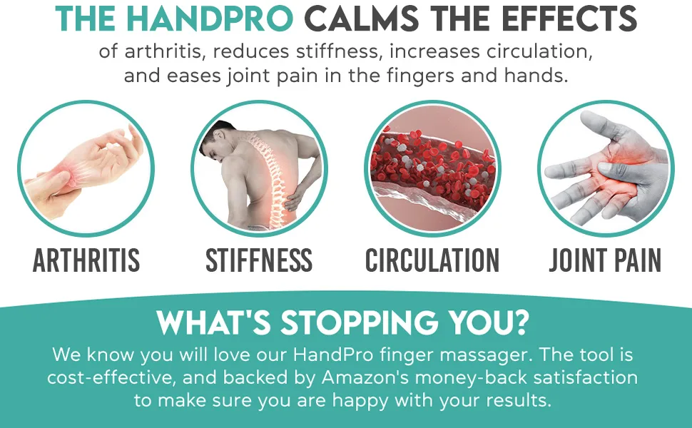 COZLOW HandPro Finger Massager Dual-Sided Therapy Tool | Arthritis Tools for Hands | Hand Roller for Arthritis, Blood Circulation, Stress Relief, and Pain Relief - HandPro Finger Massager Section 5