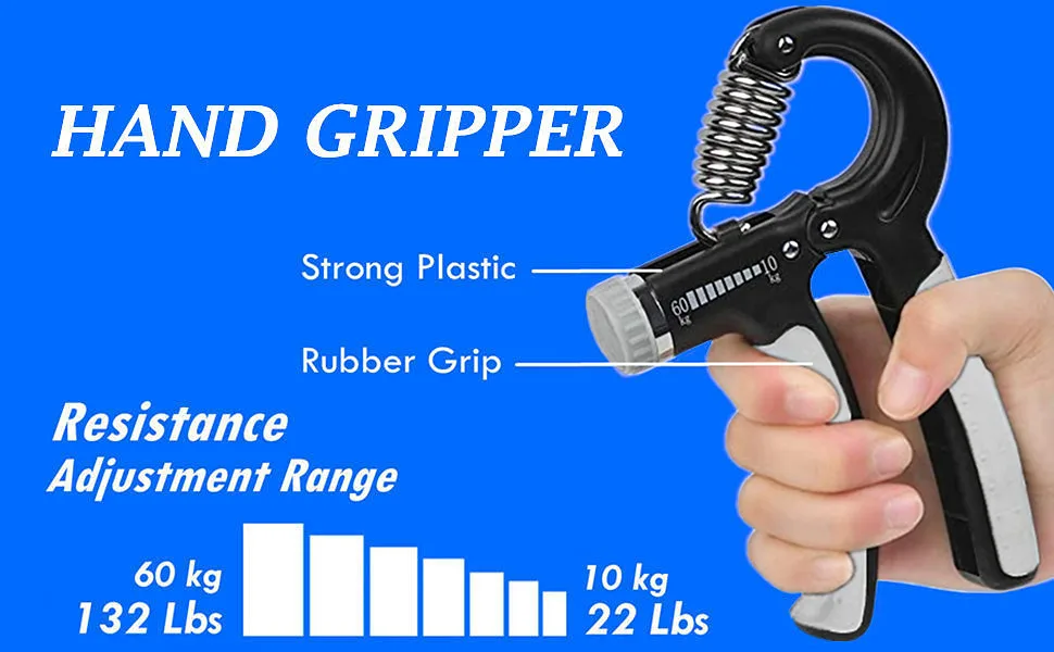 roygra Grip Strength Trainer, Forearm Workout, Hand & Finger Exerciser - 5 Pack - product information 2