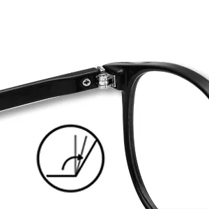 Blue Light Blocking Glasses - Women/Man 3Pack Round Frame Computer/Reading/Gaming Blue Light Glasses Non Prescription (black+touming+douhua) - product information 6