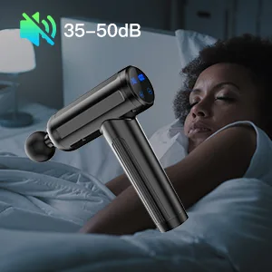 Massage Gun Deep Tissue, 10 Heads Quiet Muscle Percussion Back Neck Hammer Massager for Athletes, 30 Speed Level Massager Gun (Black) - back massager gun