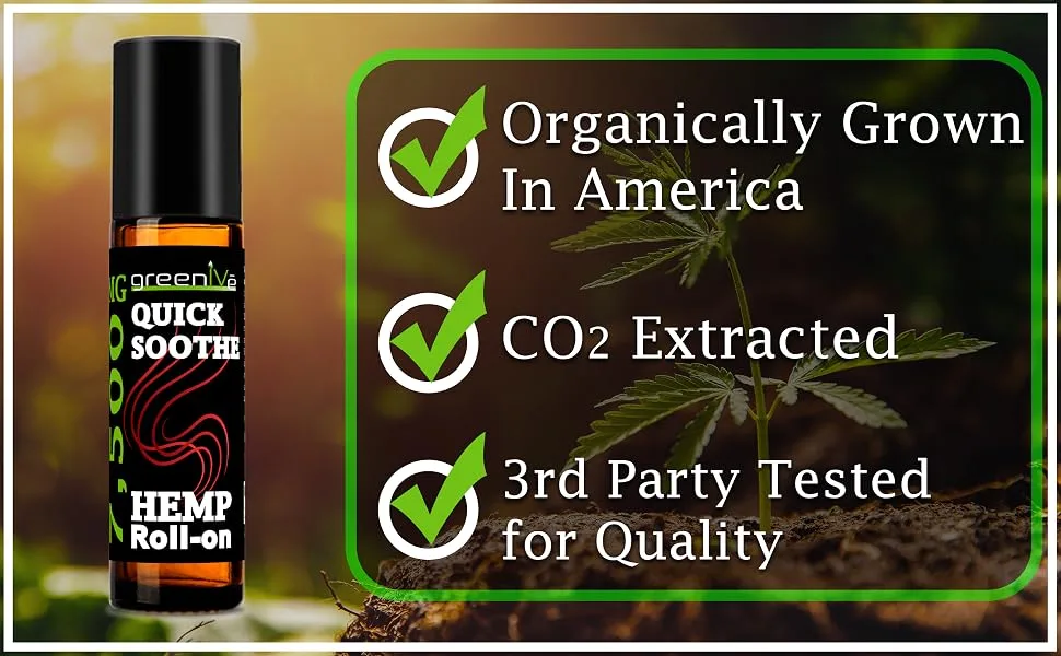 7,500mg Hemp Roll-On Quick Soothe Therapeutic Essential Oil Blend Exclusively on Amazon (2) - hemp essential oil roll on